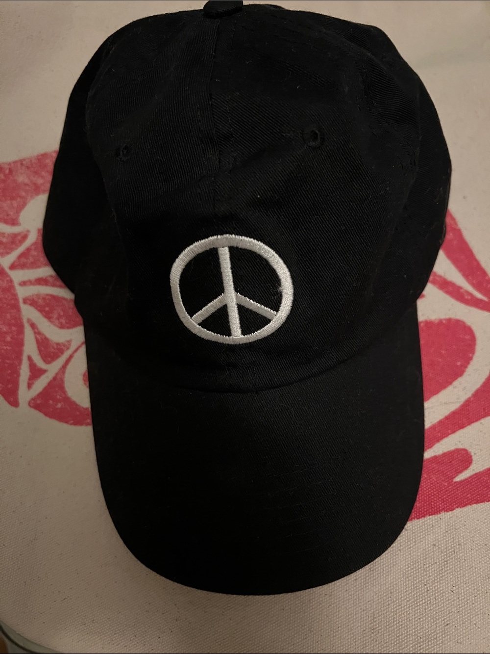 🕊️Black Peace Sign Baseball Cap🕊️